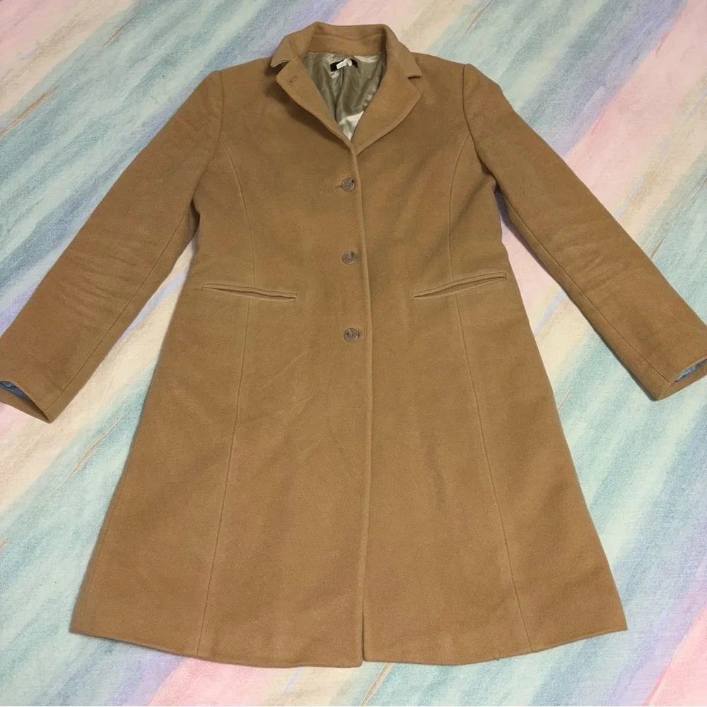 J. Crew Lady Day Coat Camel, Size 8